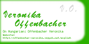 veronika offenbacher business card